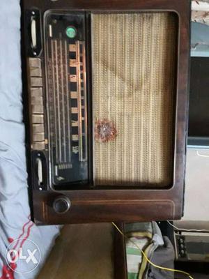 Brown Wooden Transistor Radio