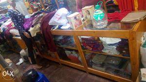 Garment shop storage counter for sale 2nos