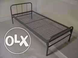 Heavy iron bed...head and foot sides can detach..