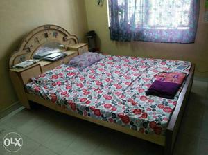 King size bed with mattress. more than 5 years