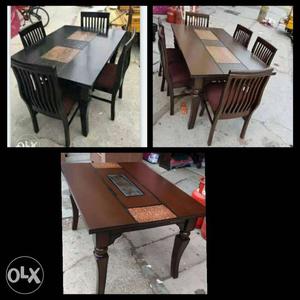 New 4 chair dinning table wooden 