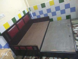 Not much used best quality wood deewan come bed,