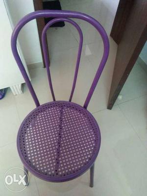 Purple Steel Chair