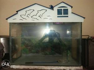 White Framed House Themed Fish Tank 2.5and 1.2