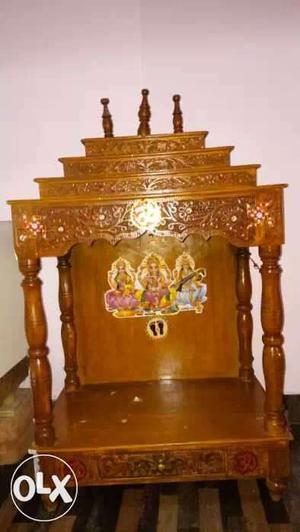 Wooden Càrved Temple almost New in condition 2 ft by 3.5ft