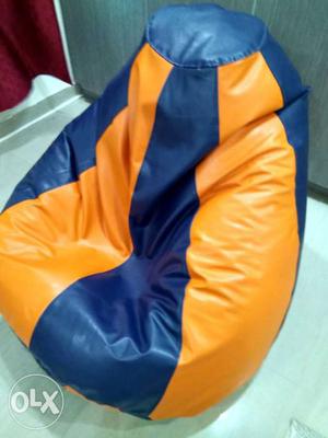 4XL, 2 seater- finest Leather Beanbag Chair - urgent
