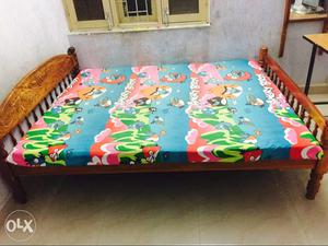 5 X 6 feet wide bed in good condition with 2 free
