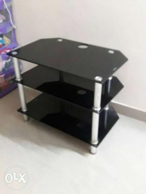 Black And Gray TV Stand