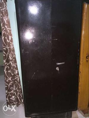 Black Metal Double Door Cabinet