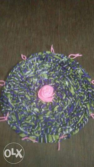 Blue Green And Pink Pot Holder