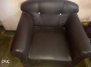 Brown Leather Padded Armchair very nice one changing