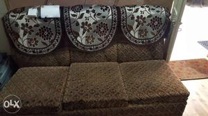Brown Suede Couch