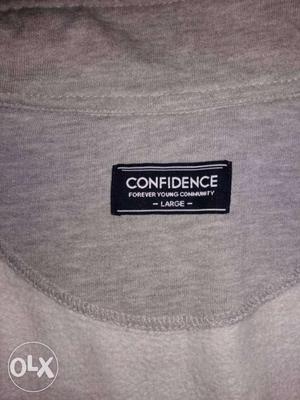 Confidence brand Grey Jacket Cotton Size Large