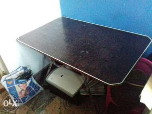 Folding table for sale. Less used. Price slightly