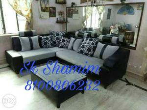 Gray And Black Living Room Set