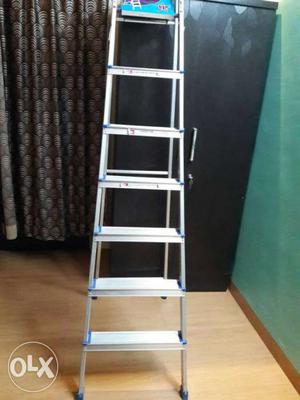 Gray Steel A-frame Ladder