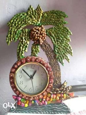 Handmade wall clock antique item