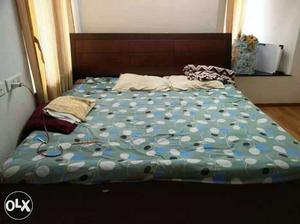 King sized storage bed along with mattress