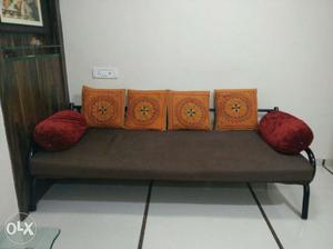 Luxury Iron sofa com Half Diwan Large Size, Easy
