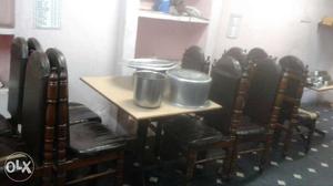 Pure teakwood chairs(10) and table(3)for reasonable price