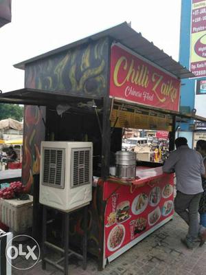 Red And White Chilli Zaika Food Stall