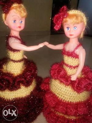 Red and browen doll
