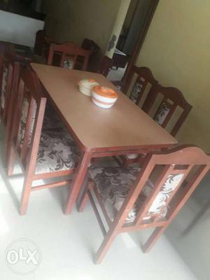 Six seater dining table made with Original teak