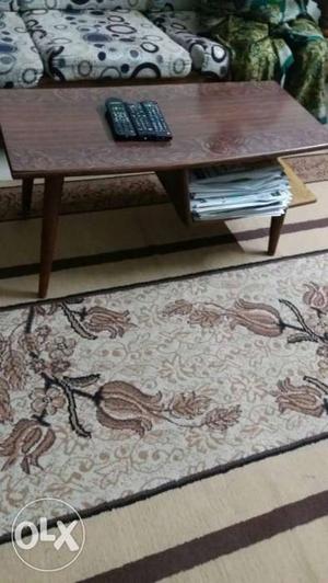 Solid wood coffee table/teapoy with provision to
