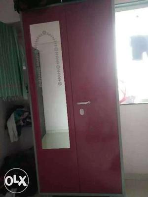 Steel Wardrobe with Mirror for sale