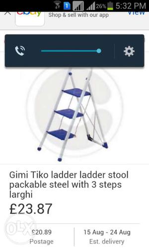 White And Blue Gimi Tiko Ladder Stool Screenshot