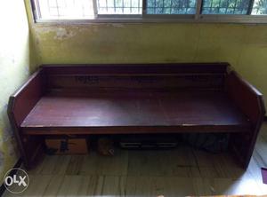 Wooden Sofa length 6 ft by 2.5ft to be sold. Good condition.