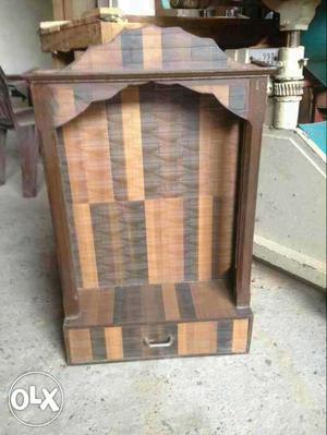 Wooden sunmica mandir & bed side table brand new