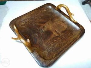 Wooden tray with aluminium handle and many more