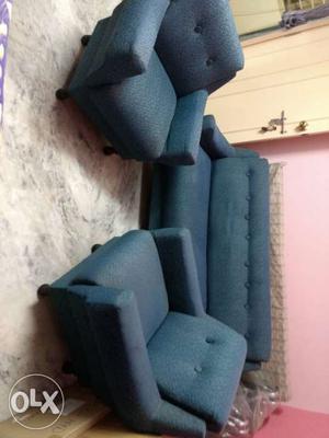 3-piece Gray Sofa Set