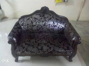 Black And Grey Floral Fabric Sofa fix price