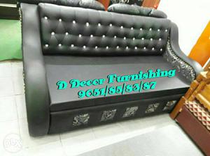 Black Cushion Couch