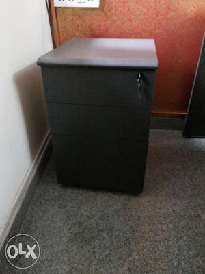 Branded Mini Metal cupboard with 3 drawers with locking