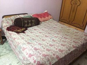 Double bed with mattress - 74 inch * 63 inch