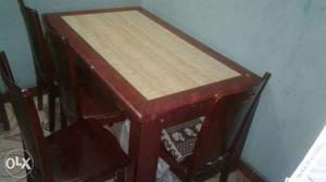 King size Dinning table with 4 chairs