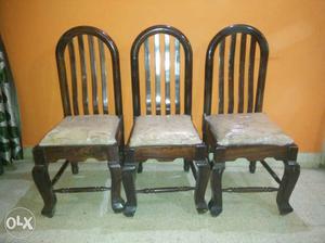 Pure wood dinning table and six chair with very