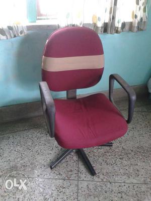 Revolving chair(5yrs old)+ Aluminium frame white