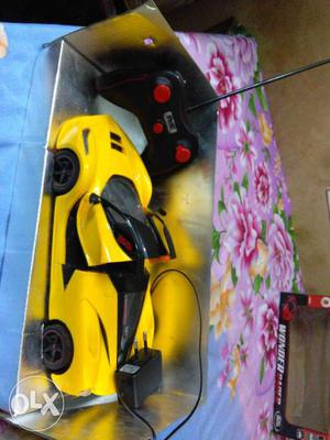 Yellow RC Car Toy