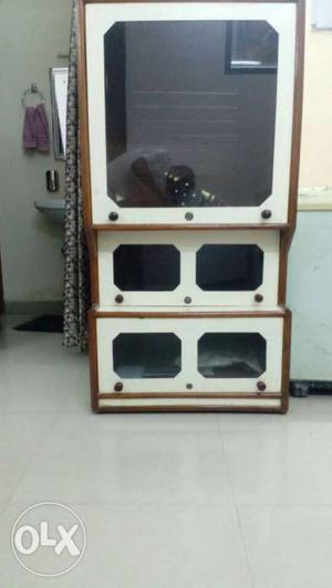Sal wood made Teak wood fabricated TV case with