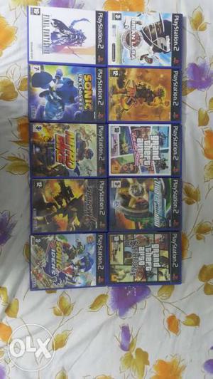 10 used PS2 games(IN PIC).