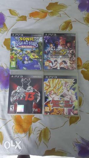 4 PS3 Games(Dragonball Raging Blast, Sonic and