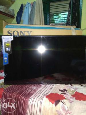 Black Sony Flat-screen TV