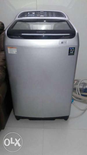 Gray And Black Top Load Washer