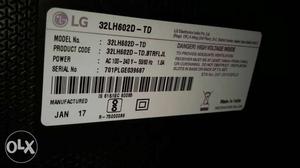 LG 32 led. Never used. Fix rate.