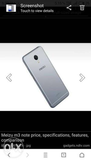 Meizu m3 note only 5months only bill,box