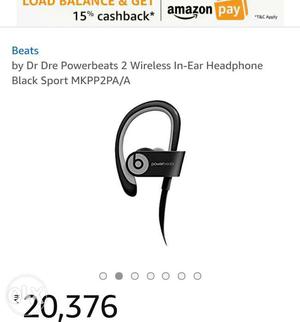 Power beats Black Beats Wireless Headphone
